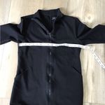 Eileen Fisher  Women S Black Viscose Nylon Spandex Double Zip Jacket Top Stretch Photo 5