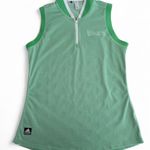 Adidas Green Sleeveless Polo Shirt SIZE S Photo 1