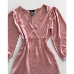 Pink Vintage Women's BabyDoll Top Y2K Long Sleeve Medium Soft 2000s Empire Flowy Photo 2