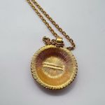 Liz Claiborne Vintage Liz‎ Claiborne necklace Sigil enamel gold tone Photo 5