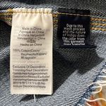 Madewell  size 27 denim skirt frayed edge pockets belt loops zip button close Photo 9