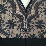 Jessica Howard Black Lace Overlay Tiered Sheath Dress Women 14P Special Occasion Photo 7