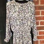 Theory  100% Silk Crepe Mini Dress Fit and Flare‎ multi color Floral Size M Photo 10