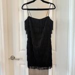 Likely  Fringe Layered Dress Size 10 Color Black Photo 1