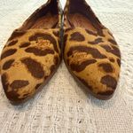 Zodiac  Hill 7.5 leopard leather pointed toe faux fur animal flats 3087 Photo 7