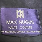 Max Nugus Haute Couture Navy & Black Rhinestone Evening Blazer Jacket Size Small Blue Photo 12