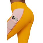 Fabletics  Plus Size 3X Leggings Power Hold Cropped Side Pockets Yellow 968 Photo 1