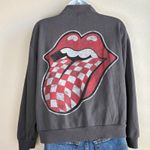 The Rolling Stones  Womens Sweatshirt Medium 1/4 Zip‎ Graphic Pullover Photo 3