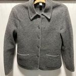 Talbots Charcoal 100% Wool Short blazer Sz Xs please read description Photo 0