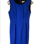 Kate Spade  Women's Arie Blue w/ Black Trim Sleeveless Sheath Dress Size 6. Photo 4