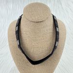 Pink Pewter Marisol Stretch Bead & Rhinestone Headband Hair Accessory Blk/Silver Black Photo 8