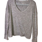 American Eagle American‎ Eagle Plush v neck sweater shirt grey size medium Photo 0