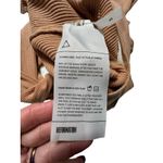 Reformation Size Small Ribbed Tie Neck Covered Back Brown Bodysuit #Z4-5 Photo 7