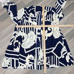 Siasia Vintage Patterned Kimono Cardigan Topper Jacket Blue‎ White Large Blue Photo 11
