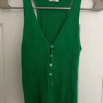 Aritzia Wilfred Green Button Up Halter Neck Tank Photo 6