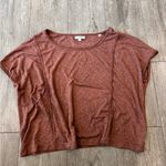 Max Studio Burnt Orange Short Sleeve Top Photo 1