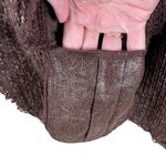 Y2K Ceres Fairy Grunge Faux Fur Chunky Knit Open Cardigan Women’s L Chocolate Brown Size L Photo 8