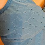 Eye Candy Body Suit Light Blue Eyelet Soft Built in Pads Size Small Polyester Photo 2