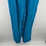 Forever 21  Blue Sleeveless V Neckline Wide Leg‎ Jumpsuit Size L Photo 2