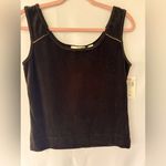 Dana Buchman Velvet Hazelnut Tank by  Medium. New! $118 msrp. Ombre stripe detail Photo 0