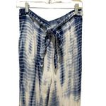 Dizzylizzy  Blue & White Tie Dye Wide Leg Pants Size Large Photo 2
