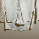 ADAY  Something Borrowed White Button Down Long Sleeve Mock Neck Shirt Size XS Photo 5