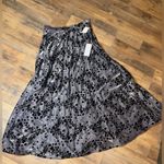 Ronni Nicole Black and Gray Floral A-Line Skirt size.14 NWT Photo 0