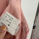 Dessy Collection Scoop Neck Inset Corset Satin Maxi Dress With Pockets In Rose Pink Size 16P Photo 6