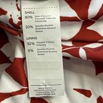 Cupshe Floral One Piece Swimsuit Womens XL O-Ring Back Tie Straps V Neck Red NEW Photo 9