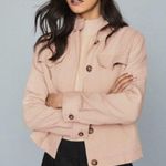 Reiss Ives dusted pink textured twin pocket utility jacket size 2 Photo 2