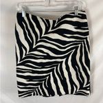 Talbots Zebra Print Pencil Skirt Size 10P Photo 2