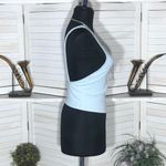 ZARA  Cropped Halter Tank Top Blue Ribbed Knit Size Small Photo 2