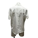 Madewell  Women's Short Sleeve Button-Up Top White XXS Photo 8