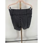 Victoria's Secret Victoria’s Secret Womens On Point Flow Biker Shorts Black White Stripe Size 16 Photo 5