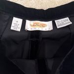 Talbots Petites Black Velvet Dress Pants | Size 4P Photo 2