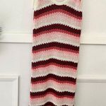 ZARA Blogger Favorite Striped Knit Red Summer Maxi Dress Size M Photo 4