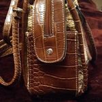 Rattan/faux alligator purse Tan Photo 5