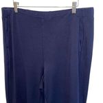 J. Jill Wearever Collection Womens Flat Front Cropped Pants Navy Blue‎ Size XL Blue Photo 1