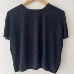 Madewell Black Micro-Rib Sweater Tee Photo 0