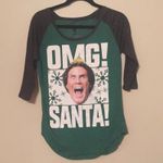 Elf Green Baseball shirt Buddy the Elf Christmas Size L Photo 1
