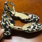 CAbi  Leopard Print Kiki Ankle Strap Block Heels Multicolored 6020 Women's 7 Photo 1
