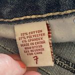 Almost Famous Women's Size 7 Distressed Ripped Lace Trim Low Rise Jeans Photo 8