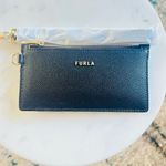 Furla  Classic Credit Card Case‎ Leather Wallet Wristlet, Black, Wrist Strap, NWT Photo 8