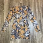 Pretty Little Thing Womens Snakeskin Print Corset Dress - 4 Photo 3