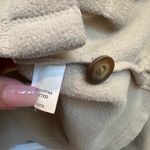 Vintage L.L. Bean Cream Beige Outdoor Fleece Button Down Teddy Jacket Size XL Tan Photo 7