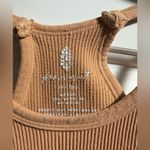 Free People FP Movement Ribbed Halter Top Tank Size XSmall Small Tan Photo 1