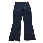 7 For All Mankind Women's Crop Flare Jeans Size 27 Dark Blue Denim Photo 1