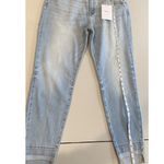 NEW Stitch Fix Jeans Womens 34" Skinny Rough Hem High Rise Denim Stretch Travel Blue Photo 7