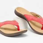 New Womens 11 B M Flip Flops Thong Sandals Shoes Revitalign Red Stud Orthotic Photo 0