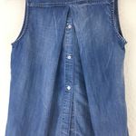 Anthropologie Anthro Cloth & Stone Tencel Chambray Shirt Top Photo 4